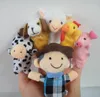 Kids Plush toys Animal Velvet Old Macdonald Had a Farm Finger Puppets 10 piece/package Plush Finger Puppets telling stories dolls learing