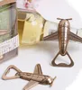 lot Creative Antique Plane Beer Bottle Opener "Let the Adventure Begin" Airplane Bottle Opener Wedding Gift Party Favor