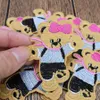 10 STKS Leuke Cartoon Beer Patches voor Kleding Tassen Opstrijkbare Transfer Applique Patch voor Jeans Naai de Borduurpatch DIY7965506