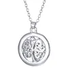 Cosmic Tree Halsketten mit Anhänger für Damen, Mama, du bist das Herz unserer Familie, Halskette, 52 cm, 2 Farben, Muttertagsgeschenk N1663