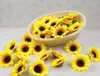 1000pcs/lot 2.8'' Artificial Flowers Silk sunflower heads Flower Simulation flowers Decorative for Party wedding Home Wholesale