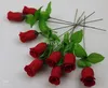 200 stücke 25 cm / 9,84 "Künstliche Simulation Kamelie Rose Blume ein stängel / Bush blumenkopf Hochzeit dekorationen