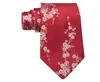 Senaste Cherry Blossoms Jacquard Slipsar High End Natural Mulberry Silk Äkta Silk Brocade Men Standard Mode Slipsar Affärsgåvor