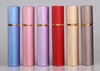 12ML Aluminum Spray Bottles Perfume Atomizer Cosmetic Containers atomizer Travel Refillable Mini Atomiser Spray Colorful perfume bottle