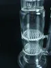 H: 45CM Bongs pas cher à vendre plates-formes pétrolières bang d'eau en verre avec triple narguilé en nid d'abeille