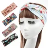 Floral Headband Hair Wrap för Women's Twist Turban Yoga Headband Headpiece 10st / Lot Free Shipping