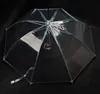 Cool Pet Supplies Useful Transparent PE Pet Umbrella Small Dog Umbrella Rain Gear with Dog Leads Keeps Pet Dry Comfortable in Rain220M