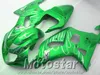Juego de carenados de motocicleta ABS para SUZUKI GSX-R600 GSX-R750 2001-2003 K1 llamas blancas en kit de carenado verde GSXR600/750 01 02 03 SK16