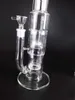 H:48cm Brand quality free shipping double-layer glass 2 layers of glass honeycomb filters glass water pipe water pipe