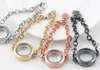 10st / lot mix färger slät vanligt glas 25mm flytande locket armband armband för kvinnor mode smycken