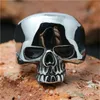 5pcs New Popular Cool Skull Ring 316L Stainless Steel Man Boy Fashion Personal Design Ghost Skull Ring283Y