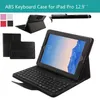 Tablet PC Wireless Bluetooth Keyboard Case Blueooth Keyboards Cover Cases ABS Leather Detachable Stand Holder For Apple iPad Pro 12.9 inch