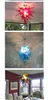 Hängsmycke Lampor 100% Mouth Blown Borosilikat Murano ljuskrona Pendant-Light Art Glänsande Amber Färgade Glas Ljuskor