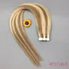Band-Haarverlängerung, 100 % PU-Hautschusshaar, peruanisches glattes Remy-Echthaar, 40,6–50,8 cm für modische Frauen