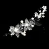 New Cheap Hot Spring Bridal Tiaras Crowns In Stock Headband Wedding Hair Accessories Faux Pearl Flower Shiny Crystal Tiara Bridal Jewelry