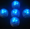 12 unids / lote LED LED Floralitos sumergibles con control remoto Vela de la luz de té con control remoto W / Controlador de temporizador RGB Cambio de color Navidad de la boda