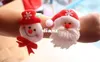 Boże Narodzenie zabawki na nadgarstek pasek na nadgarstek świąteczne dostawy dekoracji mały prezent dla dzieci Santa Claus Snowman Deer