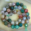 Wholesale-Wholesale 4 6 8 10 12 14mm Faceted Natural Indian Agate Round loose stone jewelry Beads Gemstone Agate Beads Free Shipping