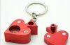 The New Metal Pipe Poker Heart Keychain Portable Aluminum Pipe Pipe