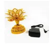 Gold Battery Buddha Music Speaker Light Flower Fancy Colorful Changing LED Lotus Flower Romantic Wedding Decoration Party Lamp AC8265R