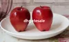 Rote Farbe gefälschte Äpfel 8cm 9cm 10pcslot künstlich rot köstlicher Apple Handgefertigte Früchte für Home Decoration Wedding Pograph PR1007773