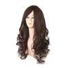 Nouvelle Marque Femmes Brun Gris Couleur Dégradé Long Ondulé Cheveux Synthétiques Perruques Mode Ombre Vague Résistant À La Chaleur Cheveux Cosplay Perruques Europe Américain