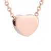 IJD9942 Coeur vierge pour graver commémoratif cendres souvenir collier urne crémation urne pendentif bijoux funéraires pour animal de compagnie/humain cendres