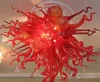 100 % 입 블로운 붕 규산 샹들리에 램프 무라 노 유리 데일 chihuly 아트 장식 고품질 드롭 모양 펜 던 트 조명