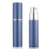 DHL gratis schip parfumfles 5 ml aluminium geanodiseerd compact parfum aftershave atomiser verstuiver geur glazen geur-fles gemengde kleur