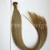 Förbundna i Tip Brazilian Human Hair Extensions 50g 50strands 18 20 22 24inch M8613 Straight Indian Hair Products7037797