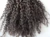 new chinese curly hair weft clip in kinky curl weaves unprocessed natural black color dark brown color human extensions chinese ha3884199