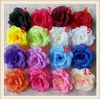 100 pcs 8 cm Soie Rose Fleur Têtes 16 Couleurs pour la Fête De Mariage Décoratif Artificielle Simulation Soie Pivoine Camélia Rose Fleur