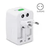 International Wall Chargers Global Travel Adapter Universal Socket Plug EU US All In One World Wide Electrical Plug Home Wall Port With Retail Package