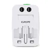 شحنات الجدار الدولية محول السفر العالمي سد Universal Socket Eu Eu eL in in One World Wide Plug Pluct Home Wall مع حزمة البيع بالتجزئة