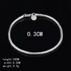 avec numéro de suivi Top 925 Bracelet en argent 3m Chaînes osseuses de serpent Bracelet Silver Jewelry 20pcs Lot pas cher 16032460