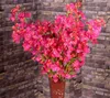 Silk Bougainvillea 120cm/47.24 "Längd konstgjorda blommor Bougainvilleas Spectabilis Willd Wintersweet Plum Blossom för bröllopsblomma