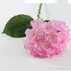 European Pastoral Style White Artificial Silk Flower Fabric Hydrangea Bouquet For Wedding Party Decorations 6 Color