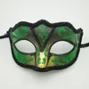 Masquerade Máscaras Halloween Party Desenho da mão máscara Mardi Gras Costume Venetian Metade partido máscara facial favor Natal EMS transporte livre