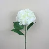 Bouquet d'hortensia de tissu de fleur de soie artificielle blanche de style pastoral européen pour les décorations de noce 6 couleurs