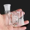 Wholesale Glass Ash Catcher swiss perc Ashcatcher with hole 14.4mm 18.8mm joint male female for Glass Bongs Glass smoking accessories