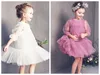 Kore tarzı yaz bebek kız parti elbise doğum günü gazlı bez elbise bebek prenses tül bebek elbiseleri stokta ücretsiz kargo