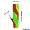Hela 200 mm FDA Silicone Bongs Shisha Hookah Silicone Rökning Vattenrör tvättbart hopfällbart öster för att bära och rena1388679