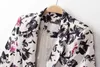 neue mode 2015 marke damen blaser single button floral blazer frauen blazer und jacken blazer feminino anzugjacke FG1510
