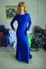 Robe Maxi Femme Robe de soirée Robe Maxi Femme Robe de soirée Sexy Dos Nu et Couleur Pure Mode Femme Manches Longues et Jupe Mince