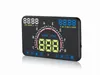 Carro hud head up display com obd2 euobd 58 polegadas pára-brisa projetor led com aviso de fadiga de velocidade rpm mph consumo de combustível disp4771229