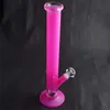 Pink bong factory price hot triple glass waterpipes hookahs 45cm height free shipping