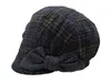 Stand Focus Women Cabbie Baker Boy Gatsby Women Hat Newsboy Cap Ladies Fashion Wool Tweed Check Plaid Tartan Fall Winter Gray Brow7162787