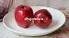 Rote Farbe gefälschte Äpfel 8cm 9cm 10pcslot künstlich rot köstlicher Apple handgefertigte Früchte für Home Decoration Hochzeitspograph PR4021396