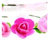 Gros fleurs artificielles en cuir tressé bandeau élastique pour dames bande de cheveux couleurs assorties ornements de cheveux bandeau BT020