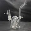 Swiss Perc Glass Hookahs Vattenrör 14mm Joint Size Rökning Bubbler